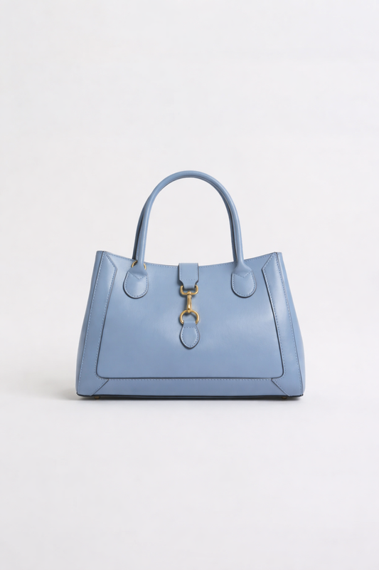 Borsa AREZZO in pelle azzurra Togo