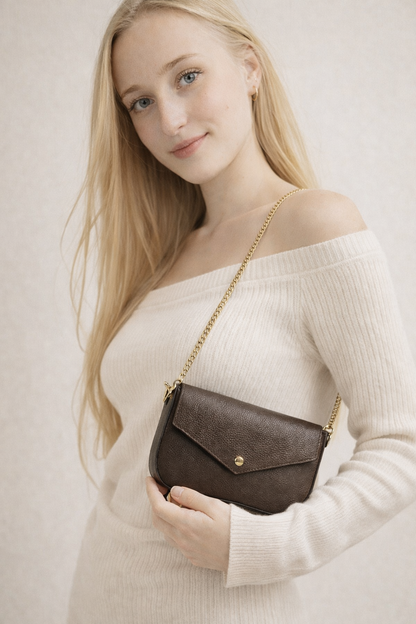 Mini borsa FIRENZE  in pelle naturale martellata