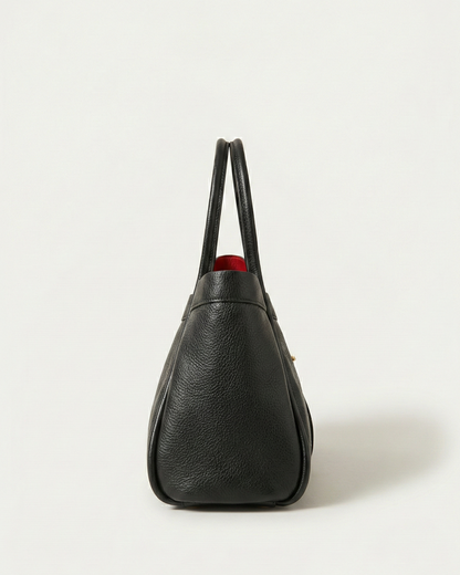 Torebka Opéra z Czarnej Skóry Togo