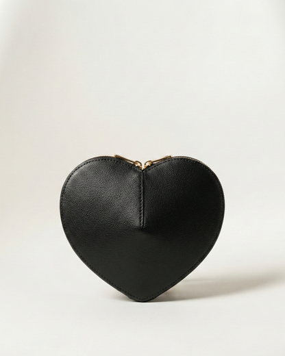 Torebka Amour z Czarnej Skóry Togo